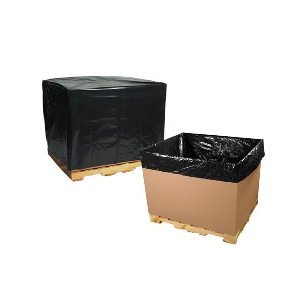 Bsc Preferred 51 x 49 x 73'' - 2 Mil Black Pallet Covers, 50PK BUY00025982 - main